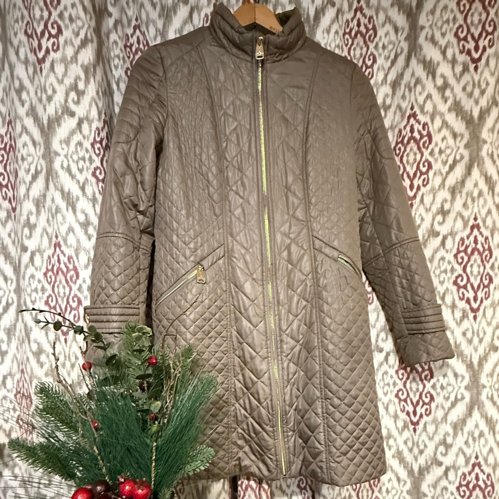 Quilted Brown Women's Coat